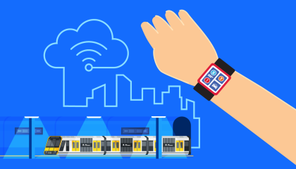 Train sharing data with Smart Watch