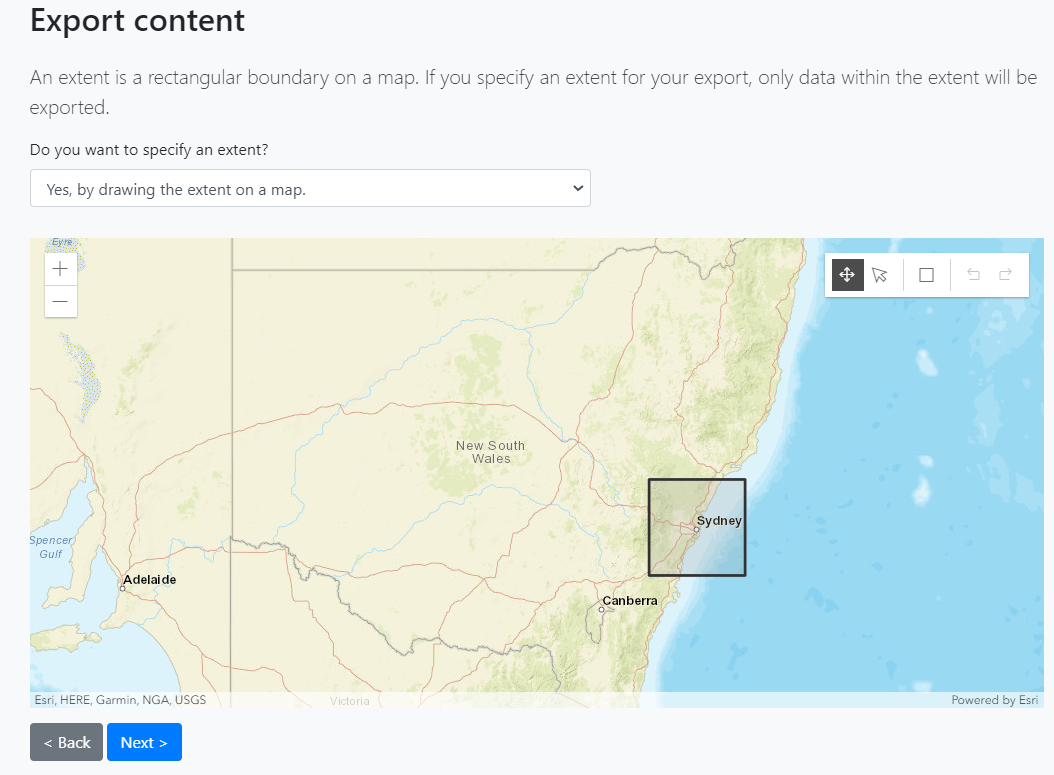 Map Selection View