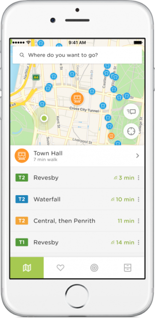 Screenshot of the Embark app
