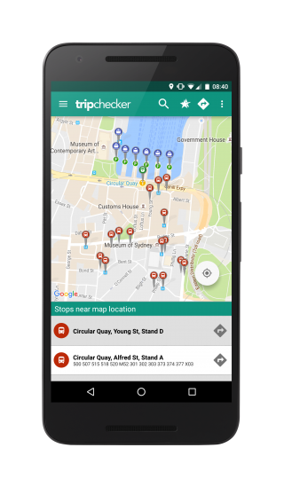 TripChecker app screenshot