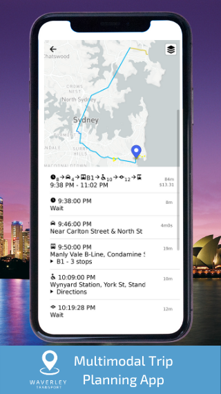 Waverley Transport App Screenshot