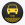 An illustration of a yellow taxi inside a black circle
